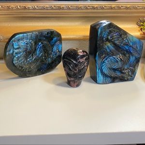 Labradorite Carvings